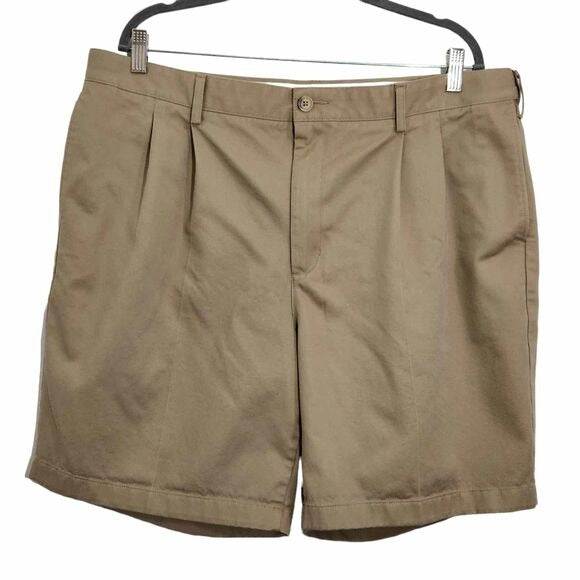 Lands' End Khaki Chino Shorts Size 40 Men's Classic Chino Shorts