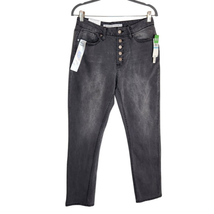 Tinseltown Gray High-Rise Slim Fit Button-Fly Jeans NWT Size 5