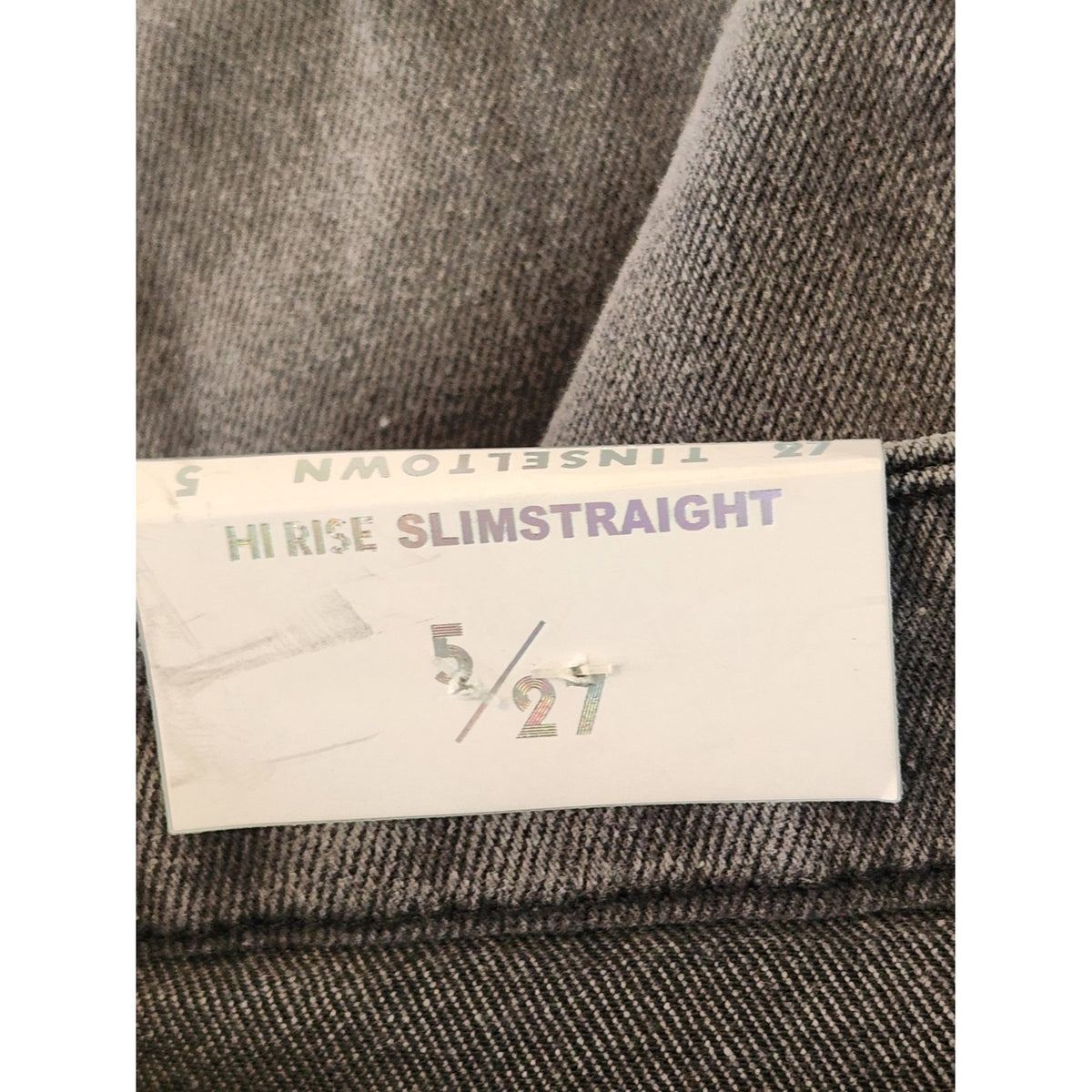Tinseltown Gray High-Rise Slim Fit Button-Fly Jeans NWT Size 5