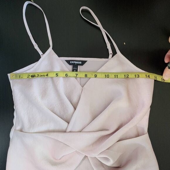 Express Pink Camisole with Twist Detail Size XS Express Ballet Pink Tank Top