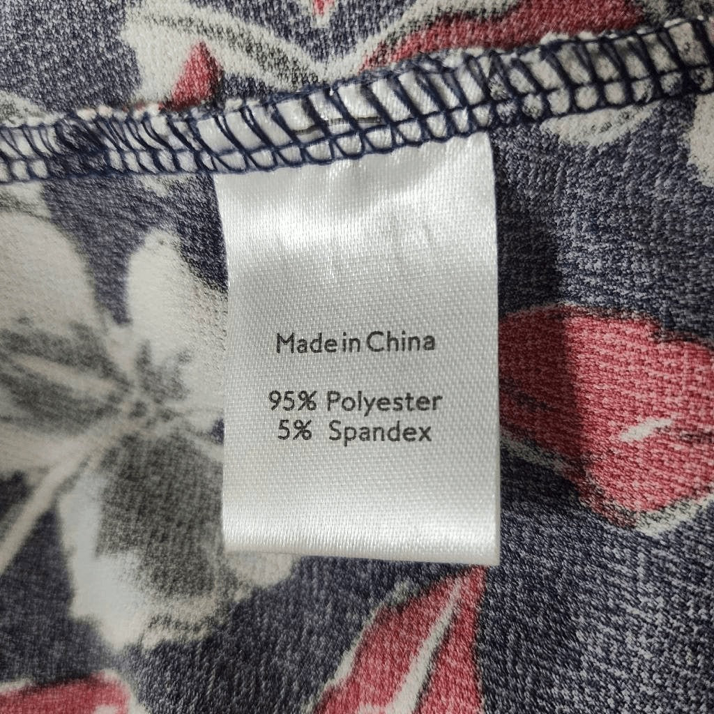 Leota Navy Red Floral Dress NWT 3X Navy Faux Wrap Dress Wedding Guest