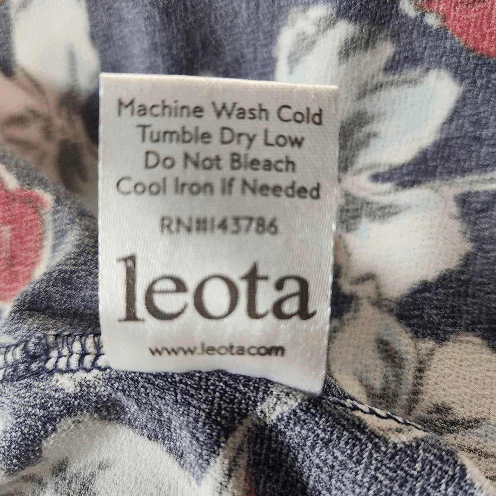 Leota Navy Red Floral Dress NWT 3X Navy Faux Wrap Dress Wedding Guest