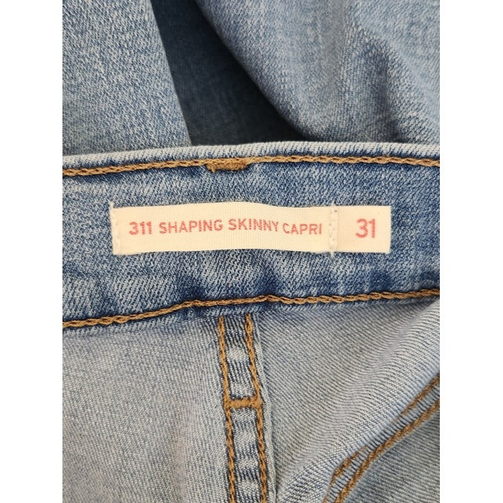 Levi's Light Wash 311 Shaping Skinny Capri Jeans Size 31