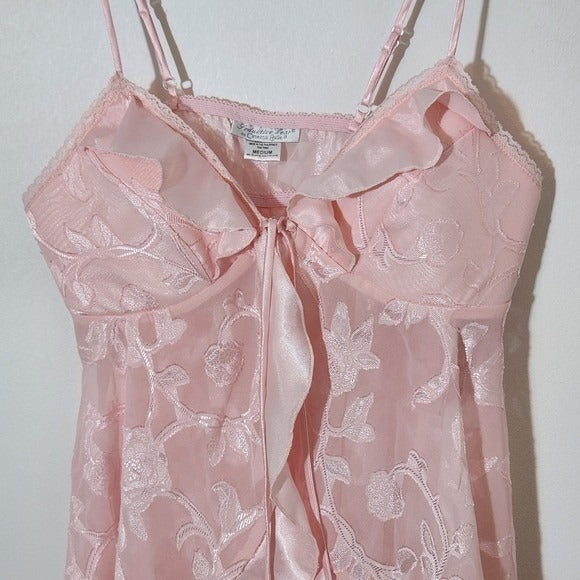 Cinema Etolie Pink Floral Lingerie Camisole Top NWT Size Medium