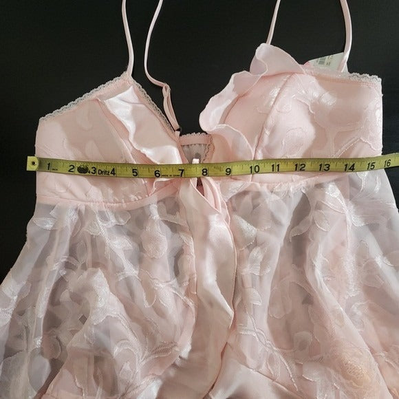 Cinema Etolie Pink Floral Lingerie Camisole Top NWT Size Medium