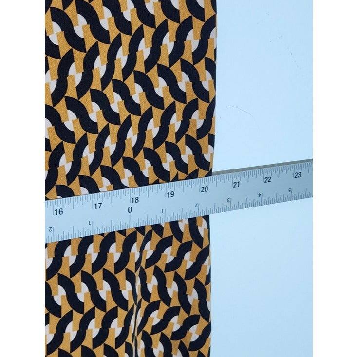 Who What Wear Brown and Black Geometric Asymmetric Midi Dress Size XXL NWT