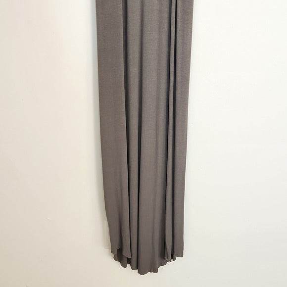 Splendid Olive Green Ribbed knit Sleeveless Fitted Maxi Dress Size Large