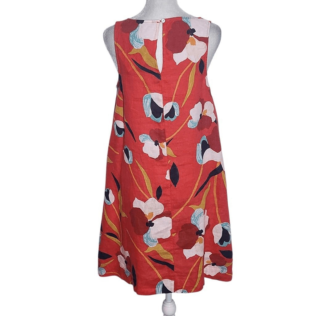 Sigrid Olsen Colorful Floral Linen Dress NWT XS Colorful Linen Dress