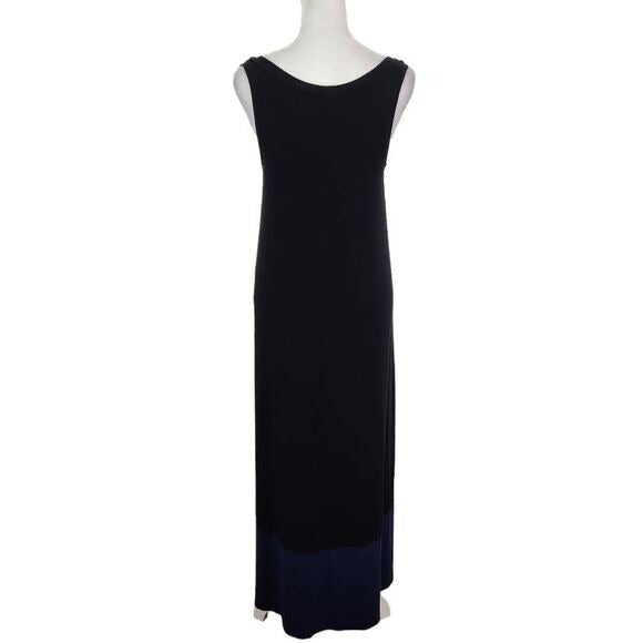 Lilla P Blue and Black Maxi Dress Size XS Black Minimalist Dress