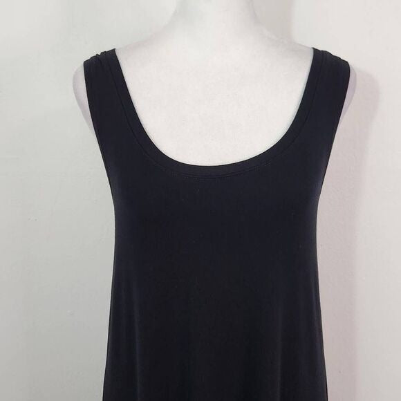 Lilla P Blue and Black Maxi Dress Size XS Black Minimalist Dress
