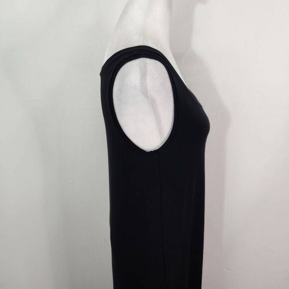 Lilla P Blue and Black Maxi Dress Size XS Black Minimalist Dress