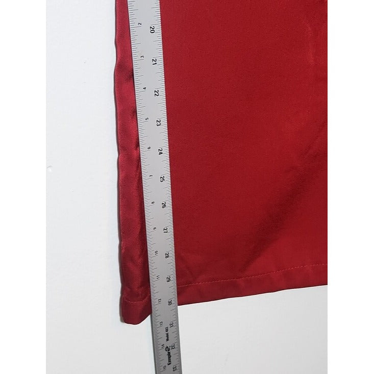 Lulus Red Satin Wide Leg Pants Size Medium NWT
