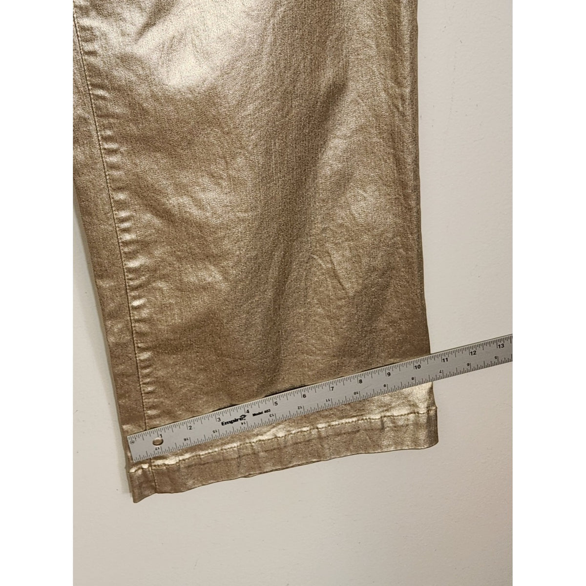 Gibson Latimer Metallic Gold High Rise Wide Leg Pants Size 12