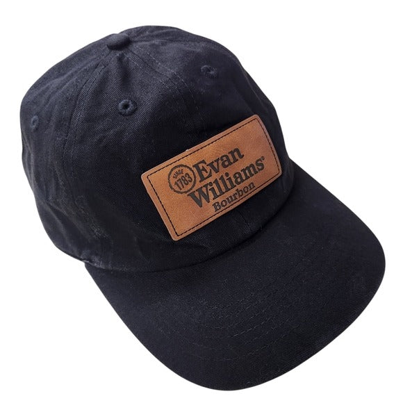Evan Williams Bourbon Black Distressed Baseball Cap One Size Adjustable