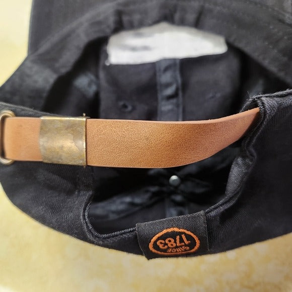 Evan Williams Bourbon Black Distressed Baseball Cap One Size Adjustable