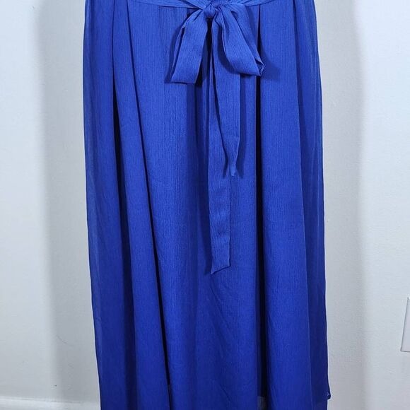 Gianni Bini Blue Sleeveless Midi Dress Size Large Blue Wedding Guest Dress, New
