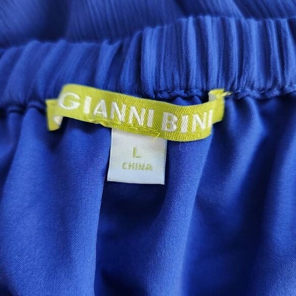 Gianni Bini Blue Sleeveless Midi Dress Size Large Blue Wedding Guest Dress, New