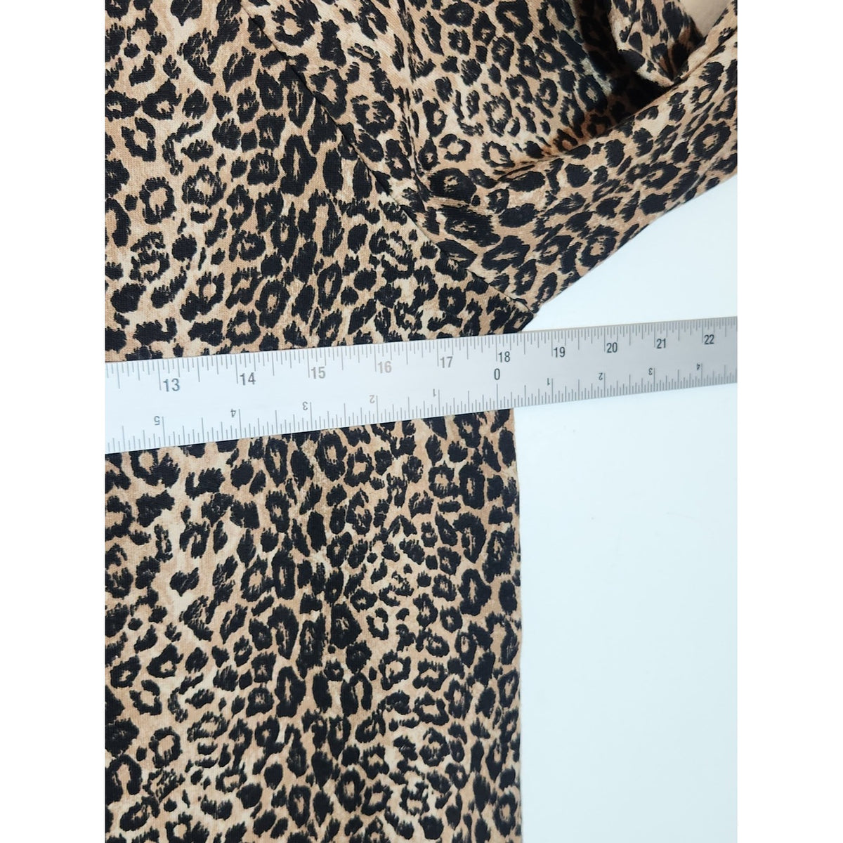 Tezenis Black and Brown Leopard Print Two Piece Pajama Lounge Set Size Small