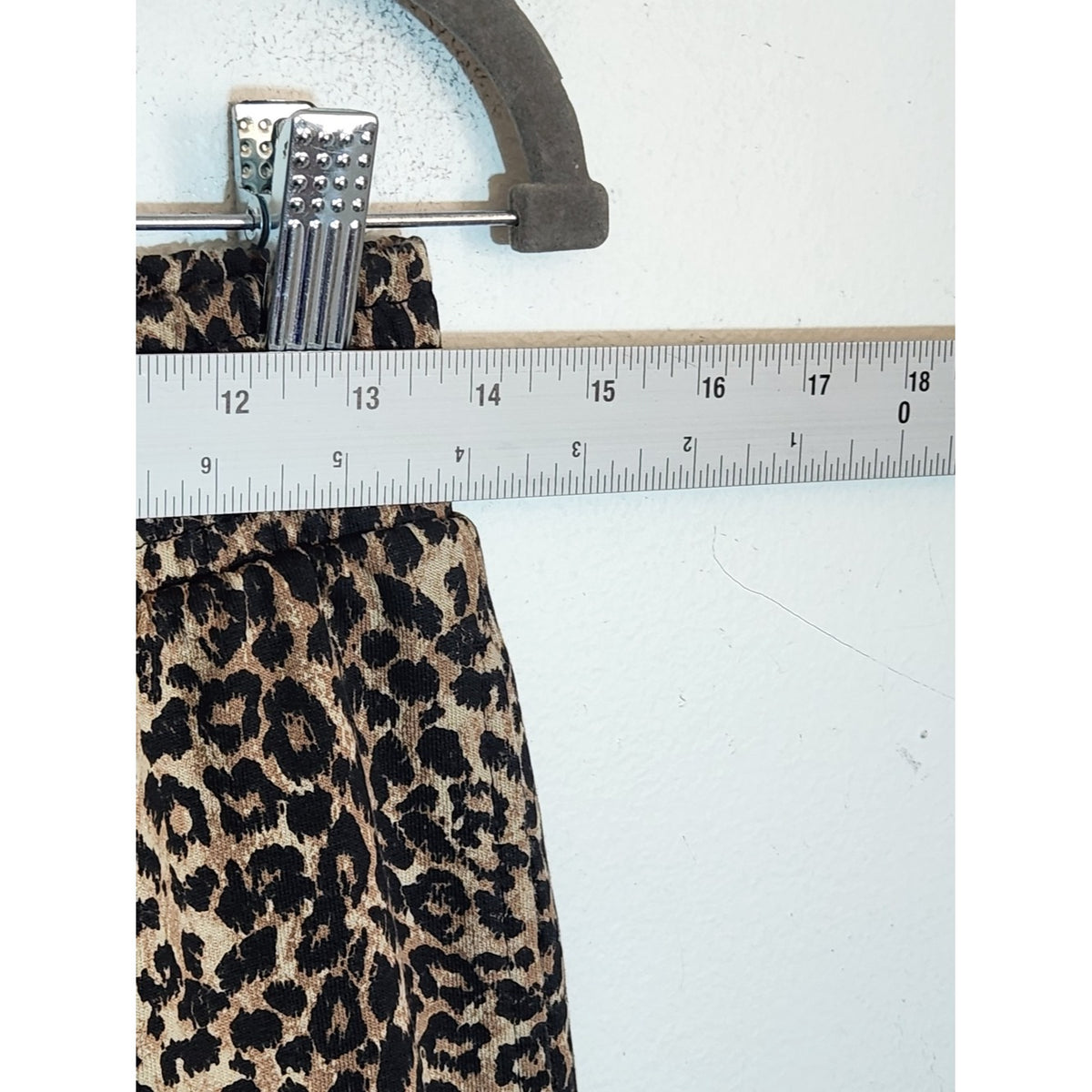 Tezenis Black and Brown Leopard Print Two Piece Pajama Lounge Set Size Small