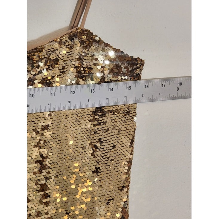 Gianni Bini Gold Sequin Midi Slip Dress Size Small NWT Sequin Cocktail Dress