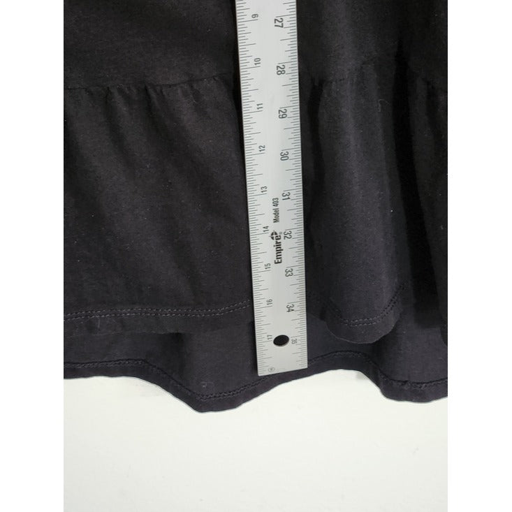 Time and Tru Black Tiered Babydoll Mini Dress Size XL