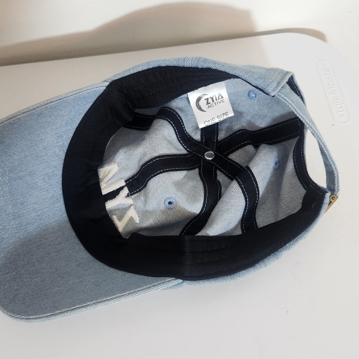 ZYIA Light Blue Embroidered Baseball Hat One Size