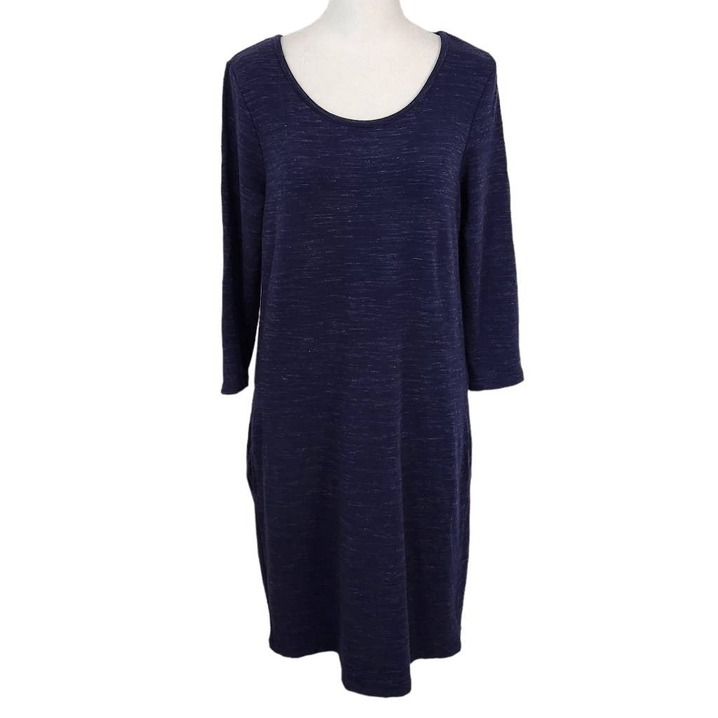 Paraphrase Navy Shift Dress Size Medium Navy T-Shirt Dress