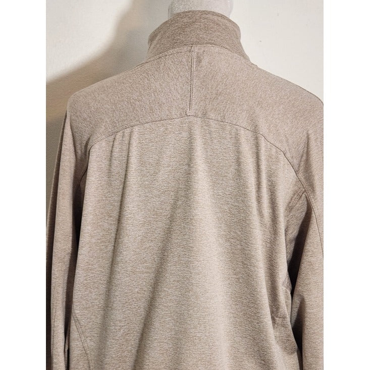 Danskin Heather Brown Quarter Zip Pullover Size Medium
