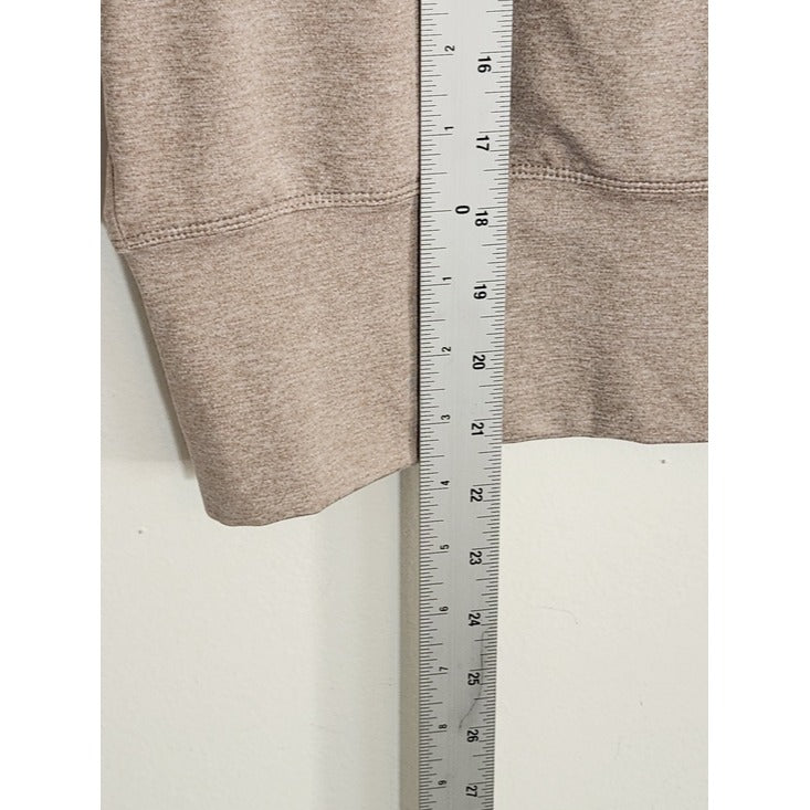 Danskin Heather Brown Quarter Zip Pullover Size Medium