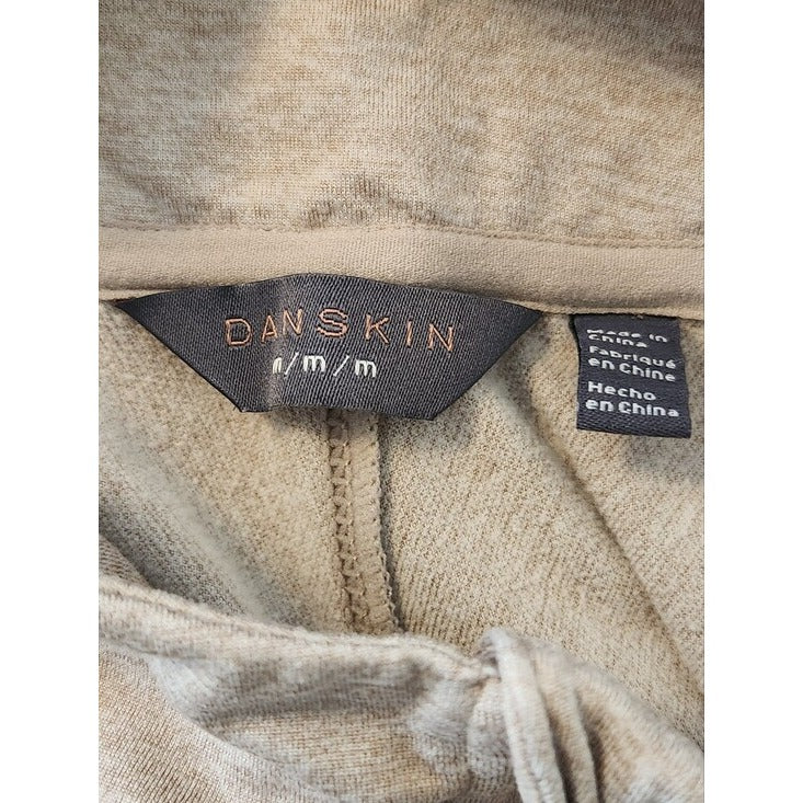 Danskin Heather Brown Quarter Zip Pullover Size Medium