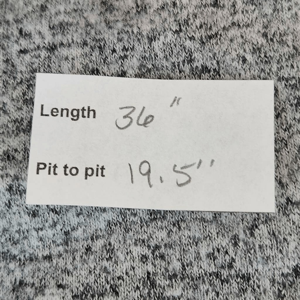 Old Navy Gray Knee-Length Swing Dress Size Large Gray Long Sleeve Knit Dress