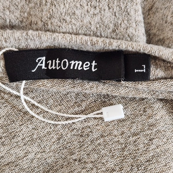 Automet Tan Short Sleeve Top Size Large NWOT