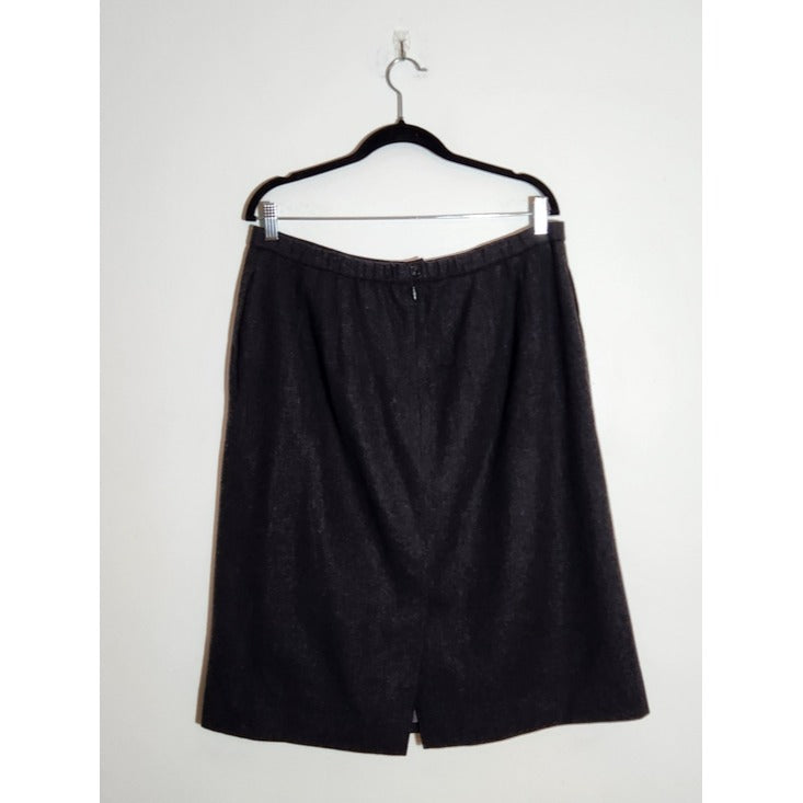 Pendleton A-line Charcoal Gray Wool Skirt Size 18W
