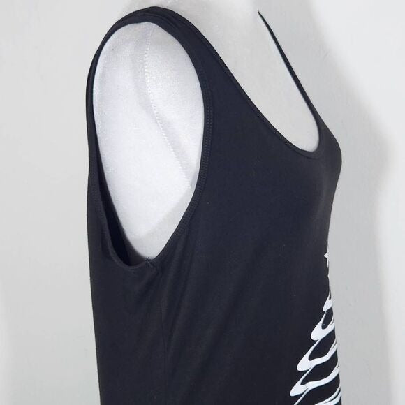 Maurices Black Christmas Tree Tank Top Size Large Holiday Tank Top Christmas Top
