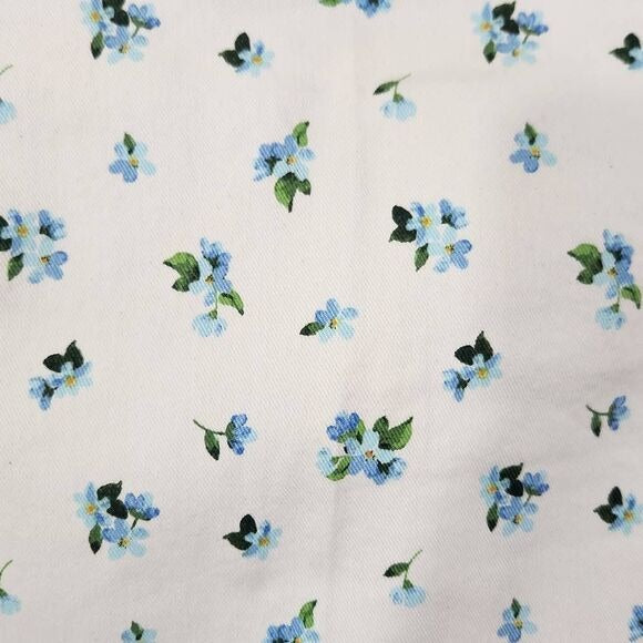 WeWoreWhat Blue Floral Cut Out Denim Mini Skirt Size Medium, New