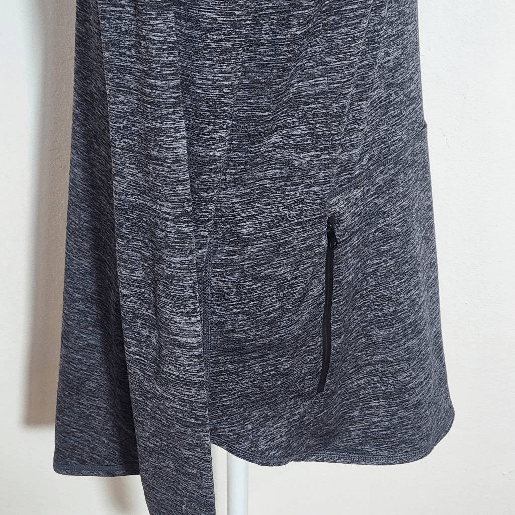 Mono B Charcoal Gray Pullover Hoodie Size Large Dark Gray Activewear Top