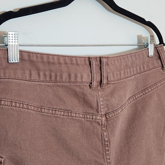 Wild Fable Dusty Pink Y2K Low-Rise Cargo Denim Shorts Size Medium