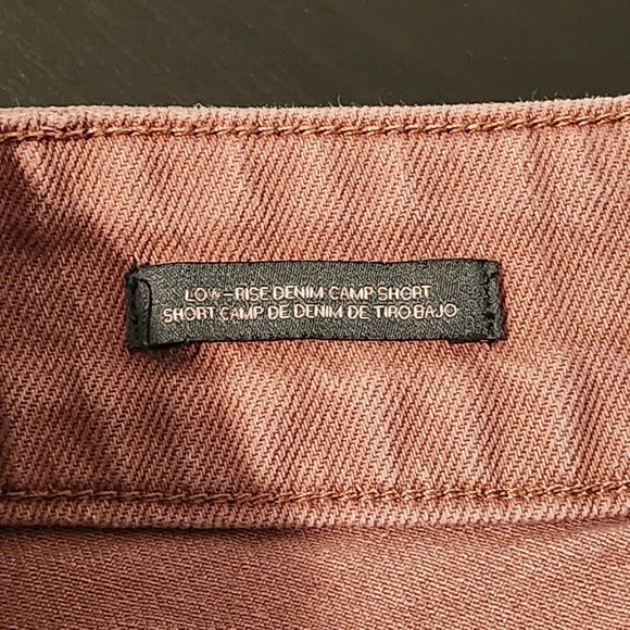 Wild Fable Dusty Pink Y2K Low-Rise Cargo Denim Shorts Size Medium