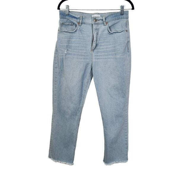 LOFT High Waist Straight Cropped Jeans Size 6
