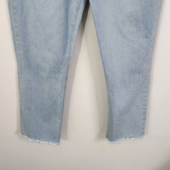 LOFT High Waist Straight Cropped Jeans Size 6