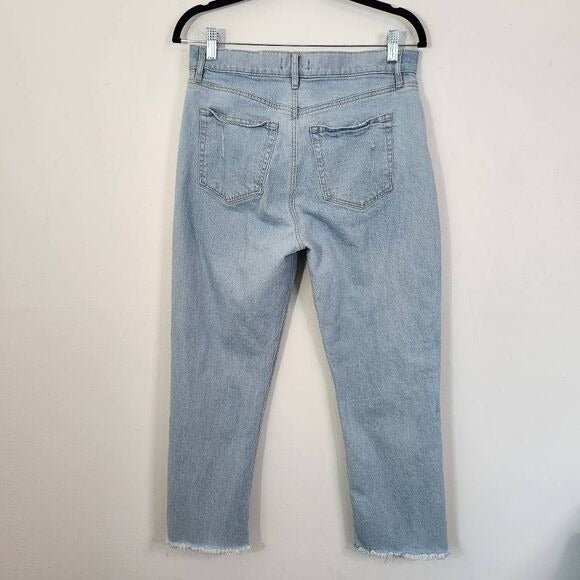 LOFT High Waist Straight Cropped Jeans Size 6