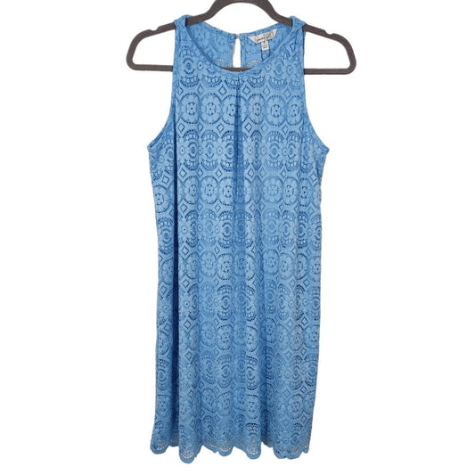Speechless Blue Lace Sleeveless Mini Dress NWT Size Large Wedding Guest Dress
