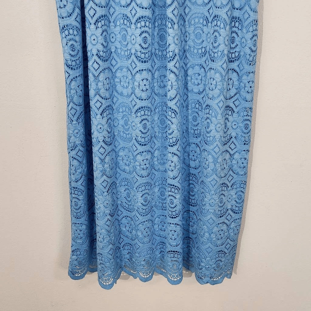 Speechless Blue Lace Sleeveless Mini Dress NWT Size Large Wedding Guest Dress