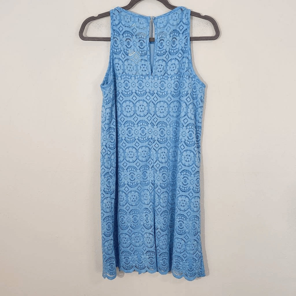 Speechless Blue Lace Sleeveless Mini Dress NWT Size Large Wedding Guest Dress