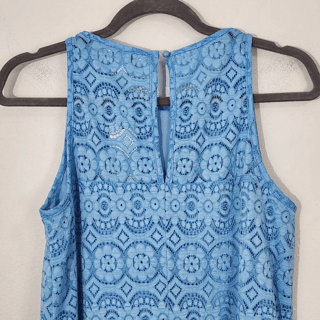 Speechless Blue Lace Sleeveless Mini Dress NWT Size Large Wedding Guest Dress