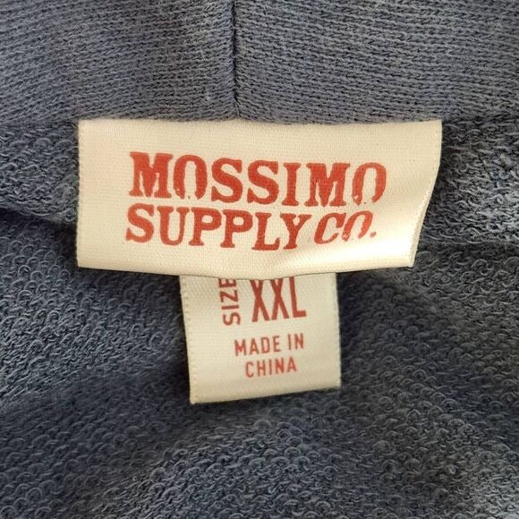 Mossimo Gray Blue Knit Jacket with Puffy Sleeves and Tie Front NWT Size XXL