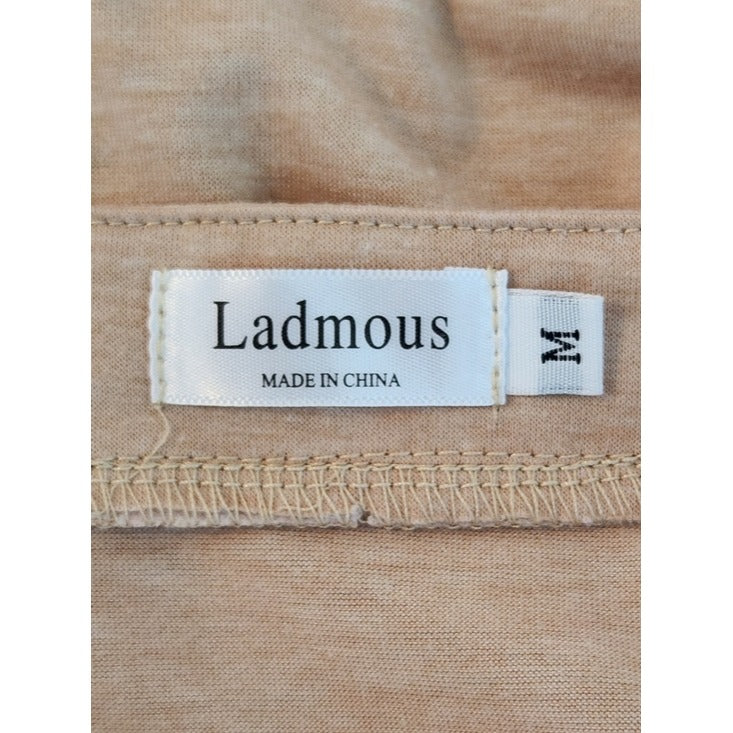 Ladmous Long Sleeve Peach Tunic Top Size Medium