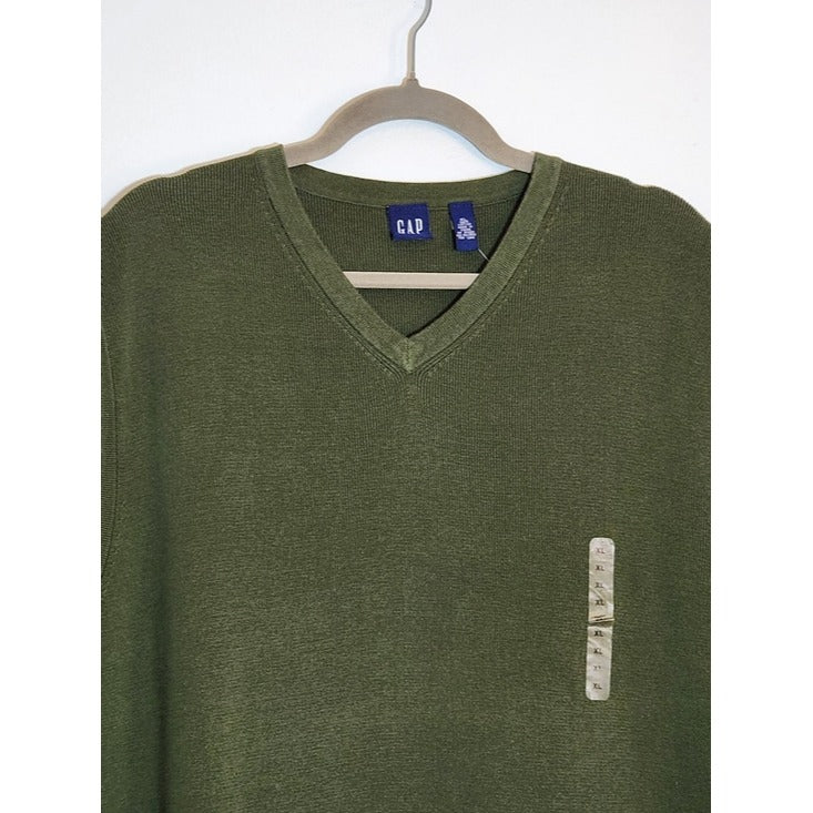 Gap MensGreen V-Neck Sweater Vest Size Medium NWT