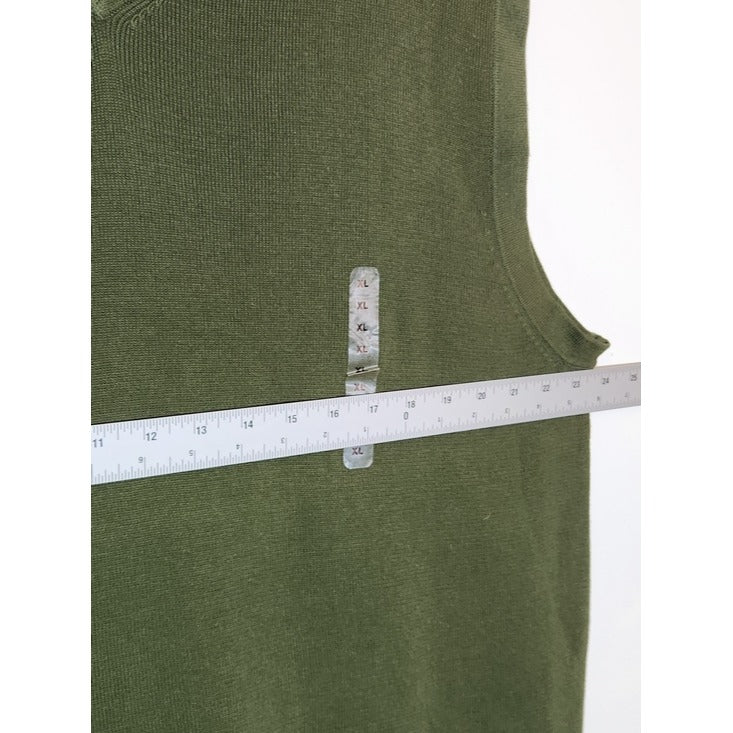 Gap MensGreen V-Neck Sweater Vest Size Medium NWT