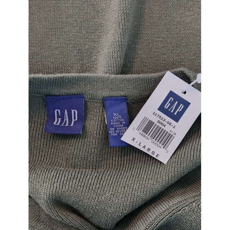 Gap MensGreen V-Neck Sweater Vest Size Medium NWT